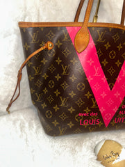 LV Limited Edition V Neverfull MM
