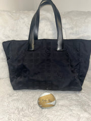 Chanel Black Travel Line Nylon Tote