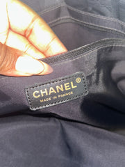 Chanel Black Travel Line Nylon Tote