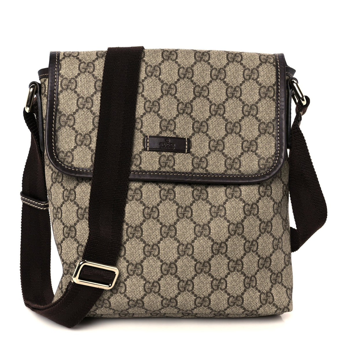 Gucci GG Canvas Flap Messenger Bag