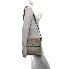 Gucci GG Canvas Flap Messenger Bag