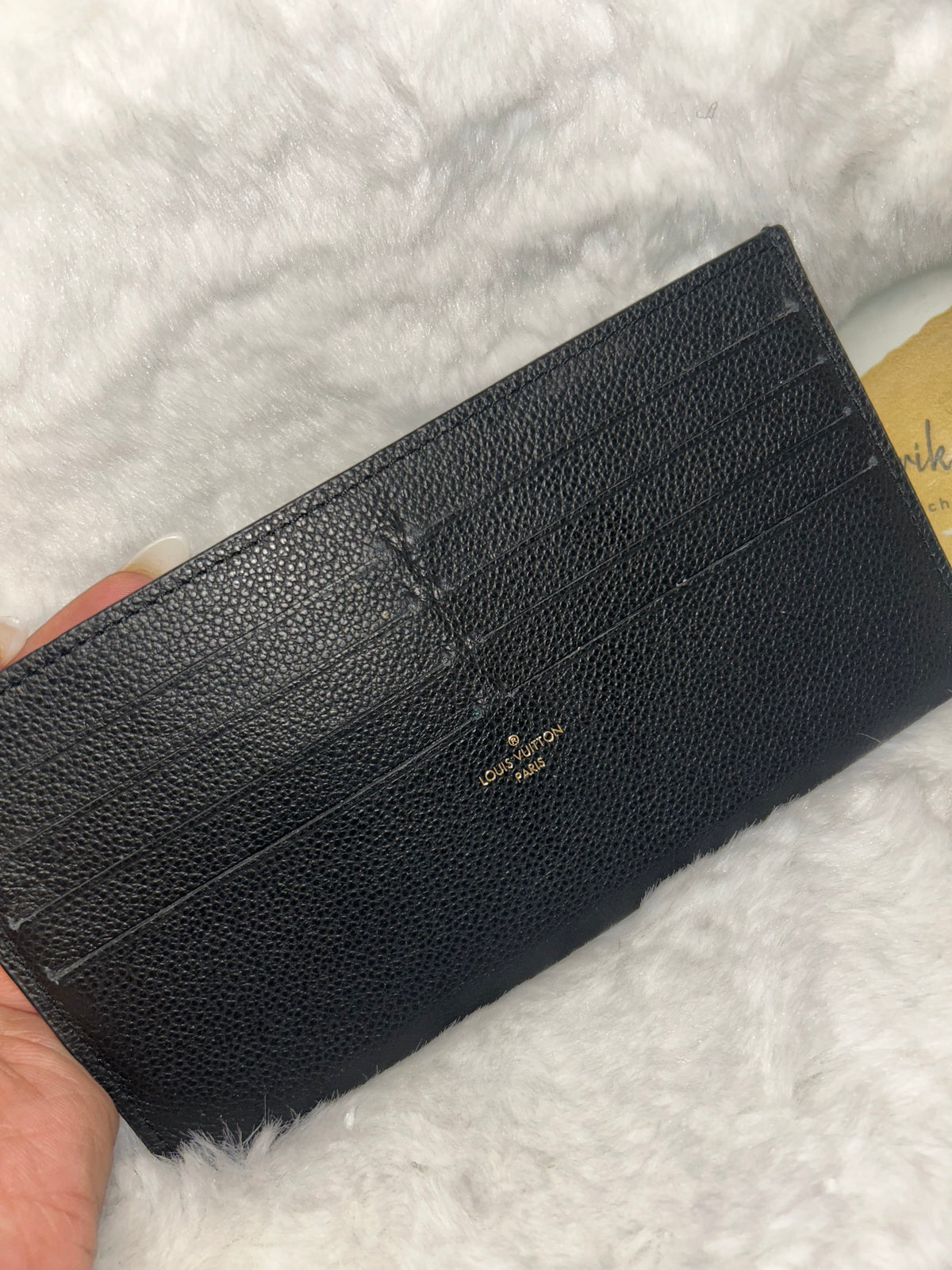 LV Black Felicie Cardholder Insert