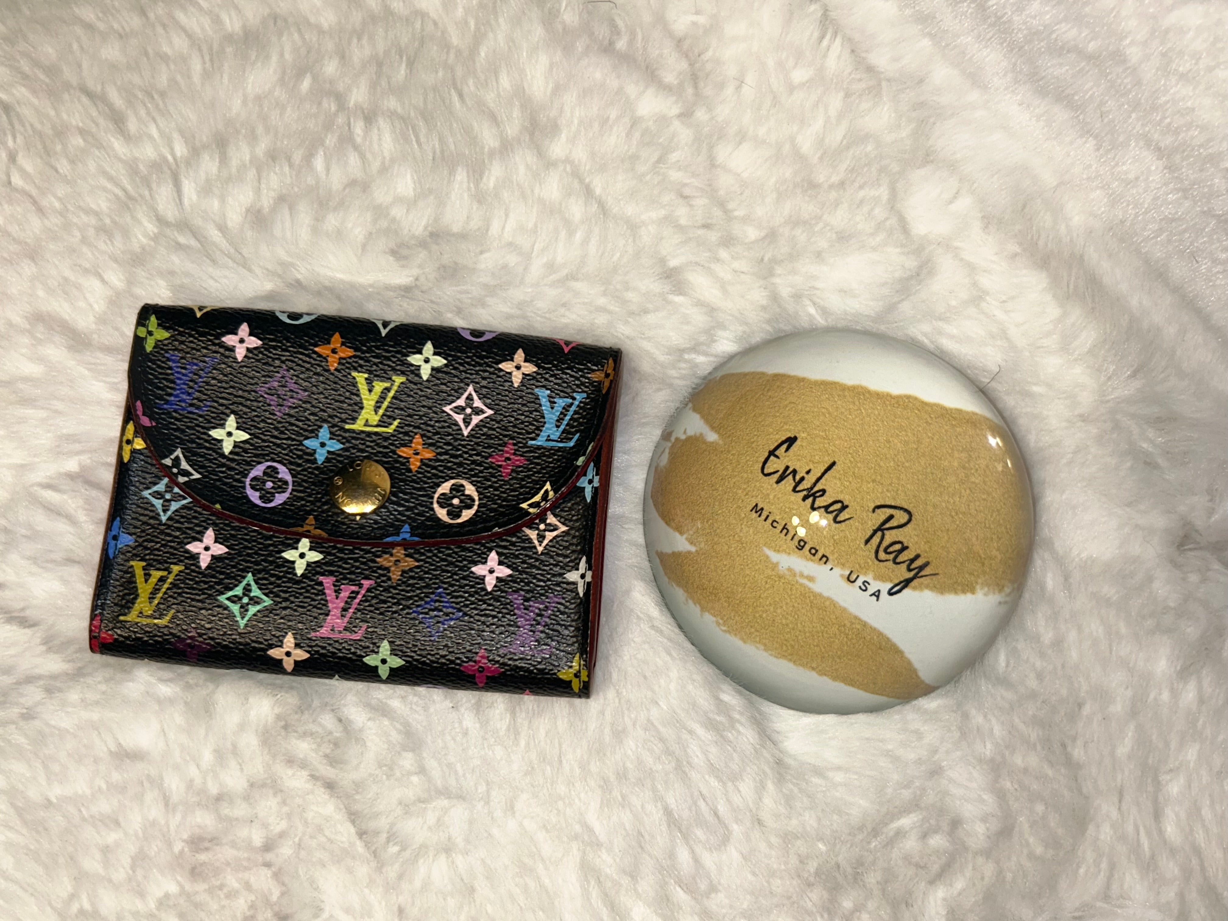 LV Multicolor Card Case