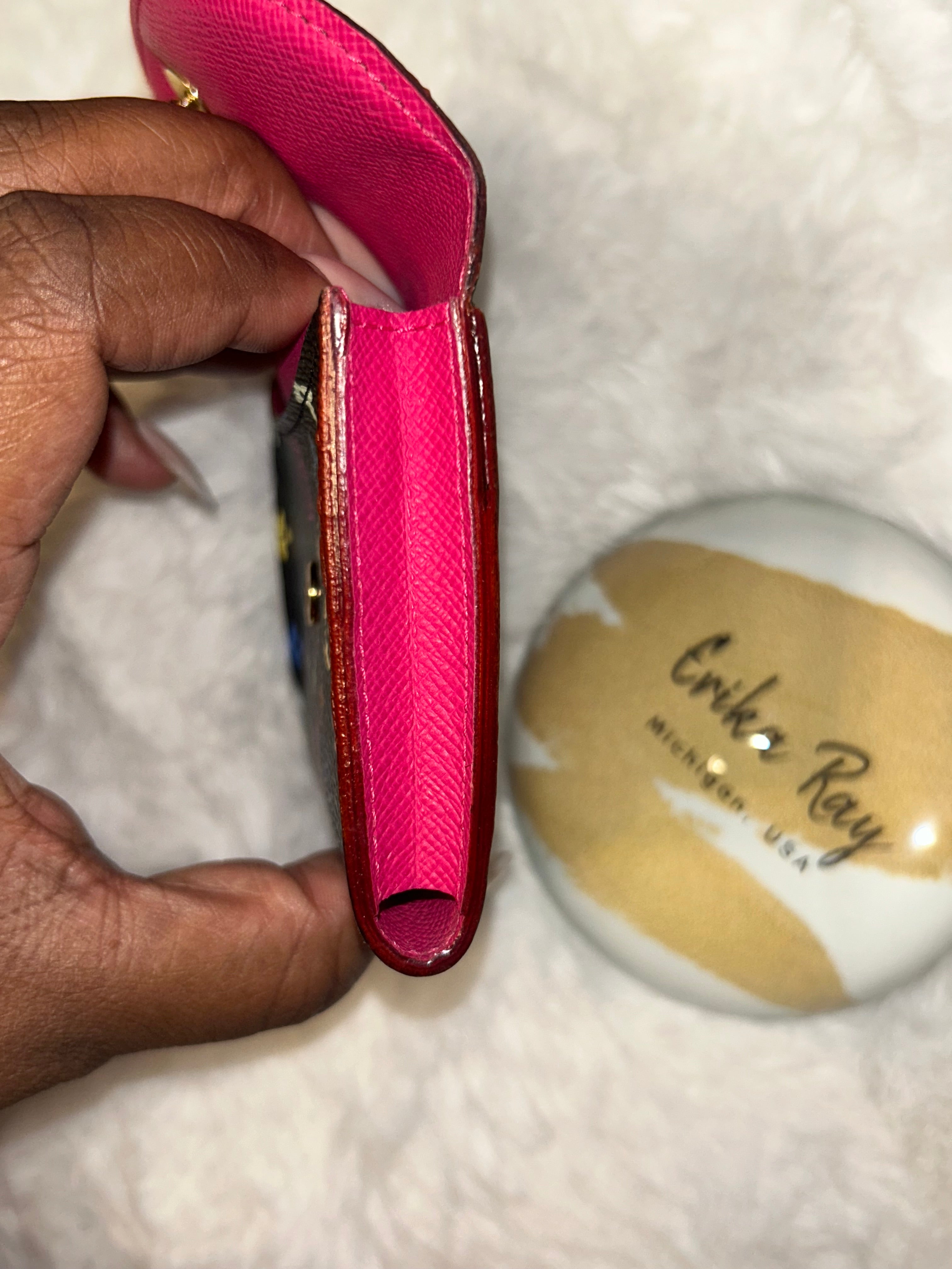 LV Multicolor Card Case