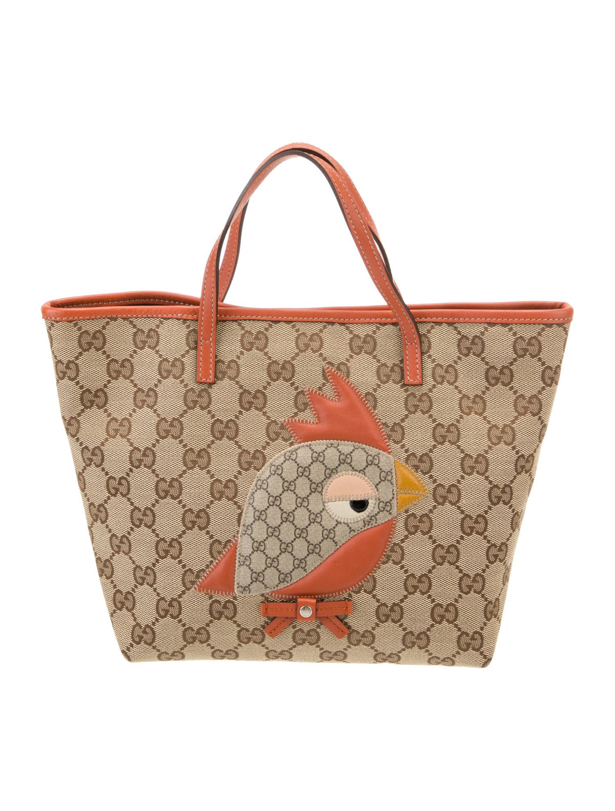 Gucci GG Canvas Parrot Mini Tote