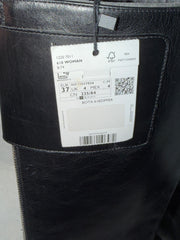 Mango Black Leather Boots