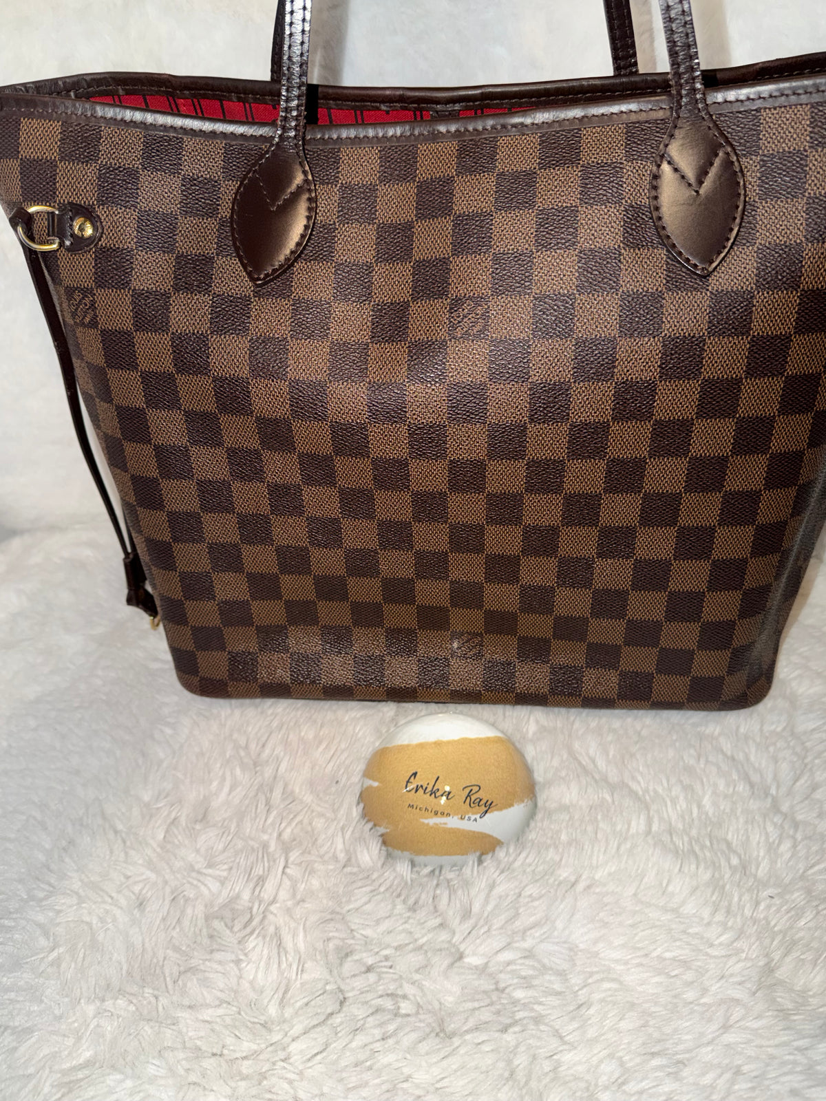LV Damier Ebene Neverfull MM