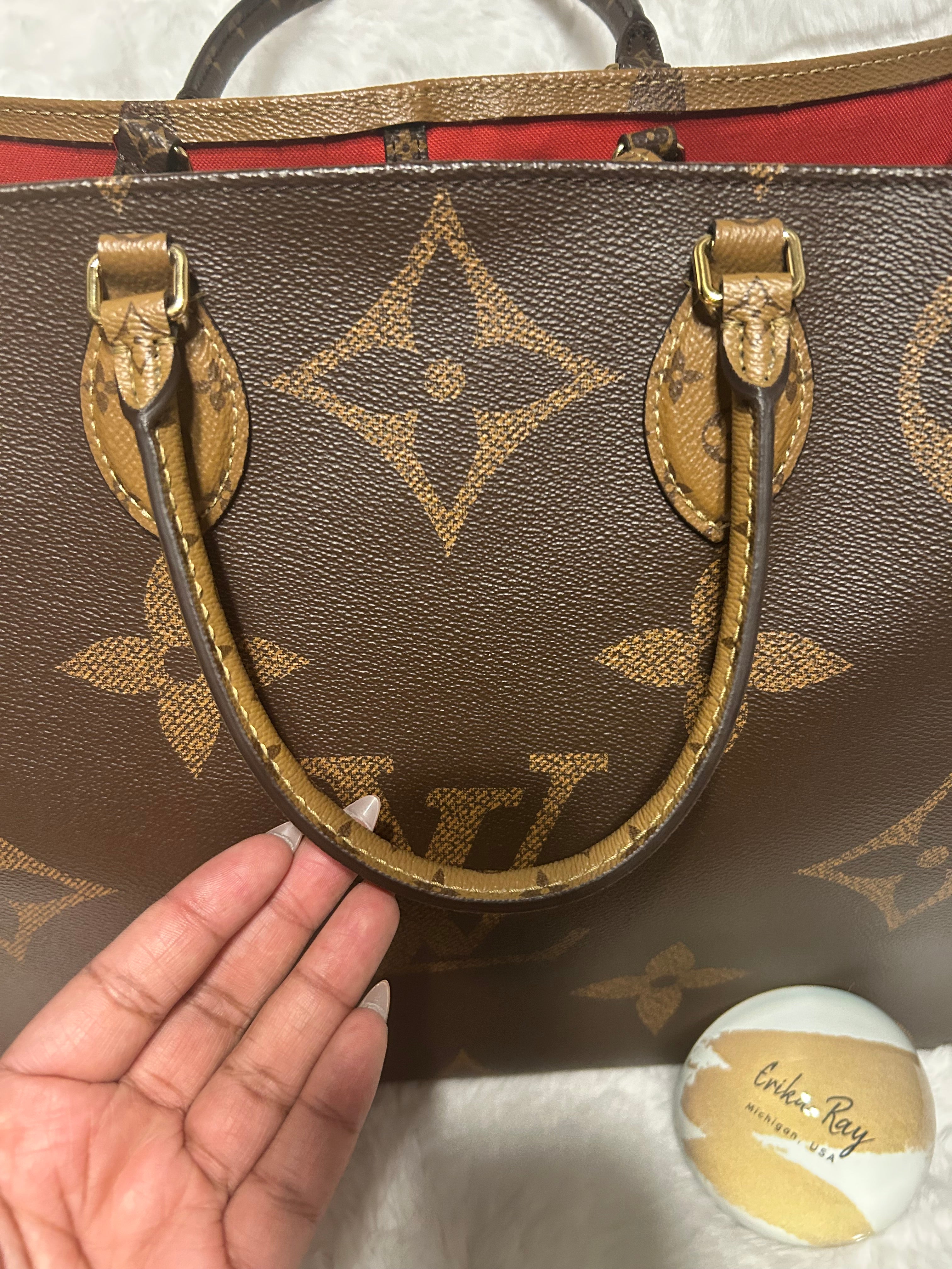 LV Reverse Monogram On The Go GM