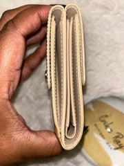 LV Tan Vernis Compact Wallet
