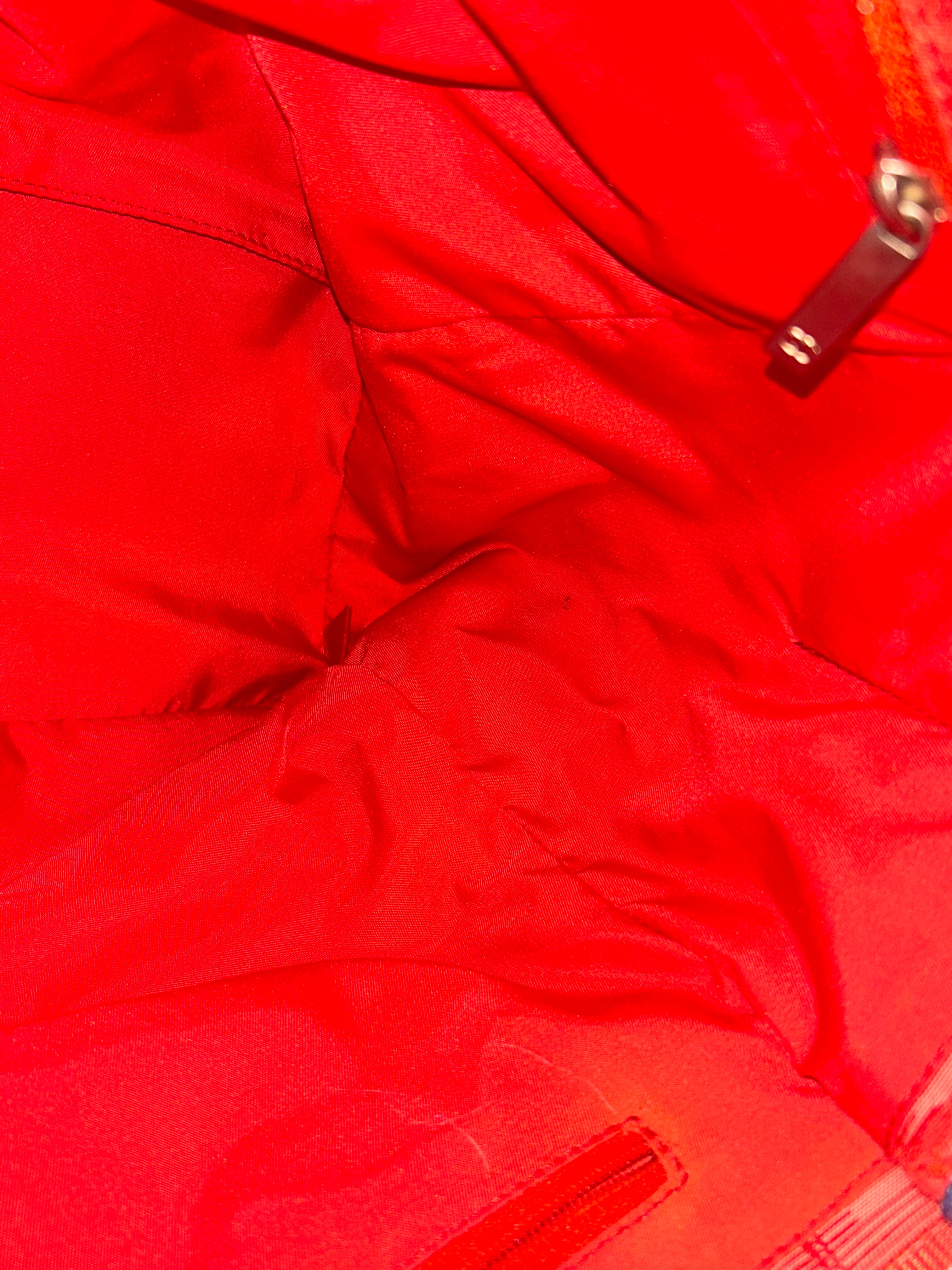 Chanel Red Travel Line Tote