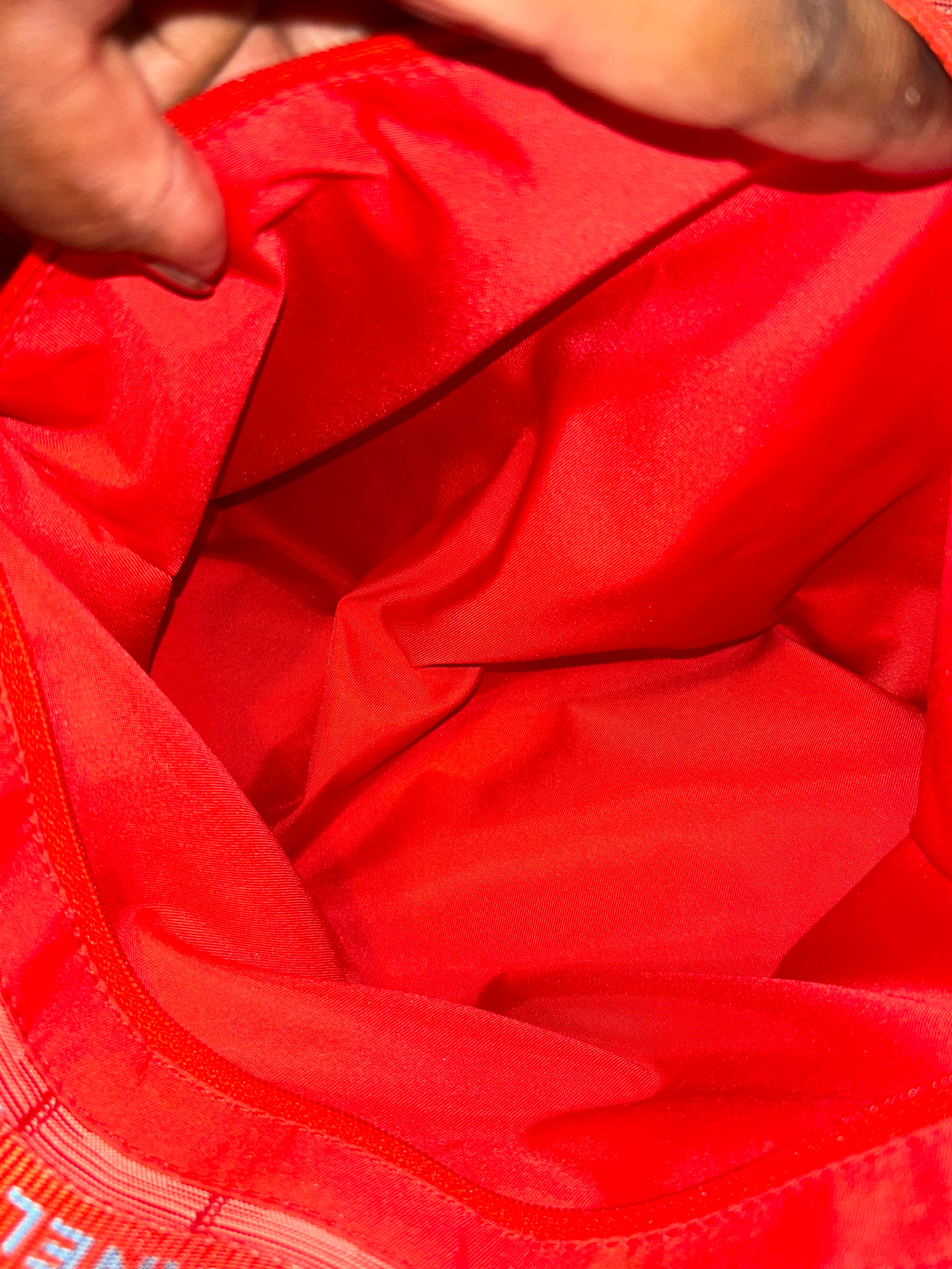 Chanel Red Travel Line Tote