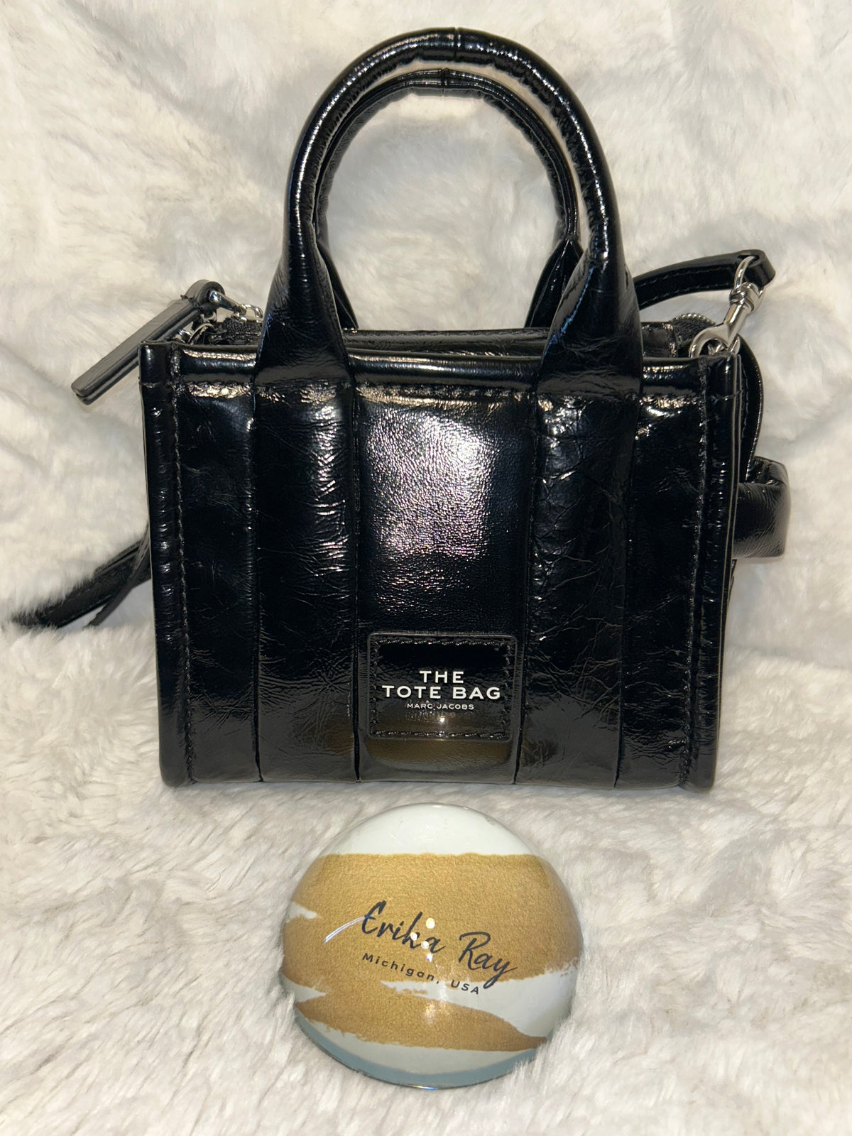 Marc Jacobs Crinkled Leather Tote