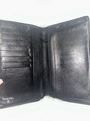 Chanel Maroon Patent Leather Long Wallet