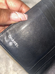 Chanel Maroon Patent Leather Long Wallet