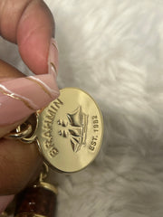 Brahmin Double Tassel Key Ring