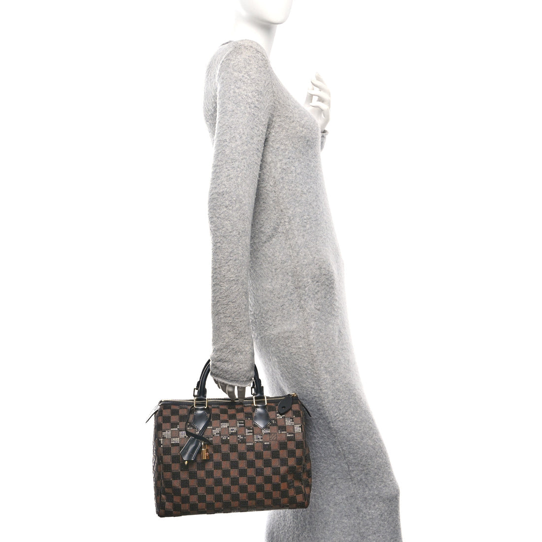 LV Black Damier Paillettes Speedy 30