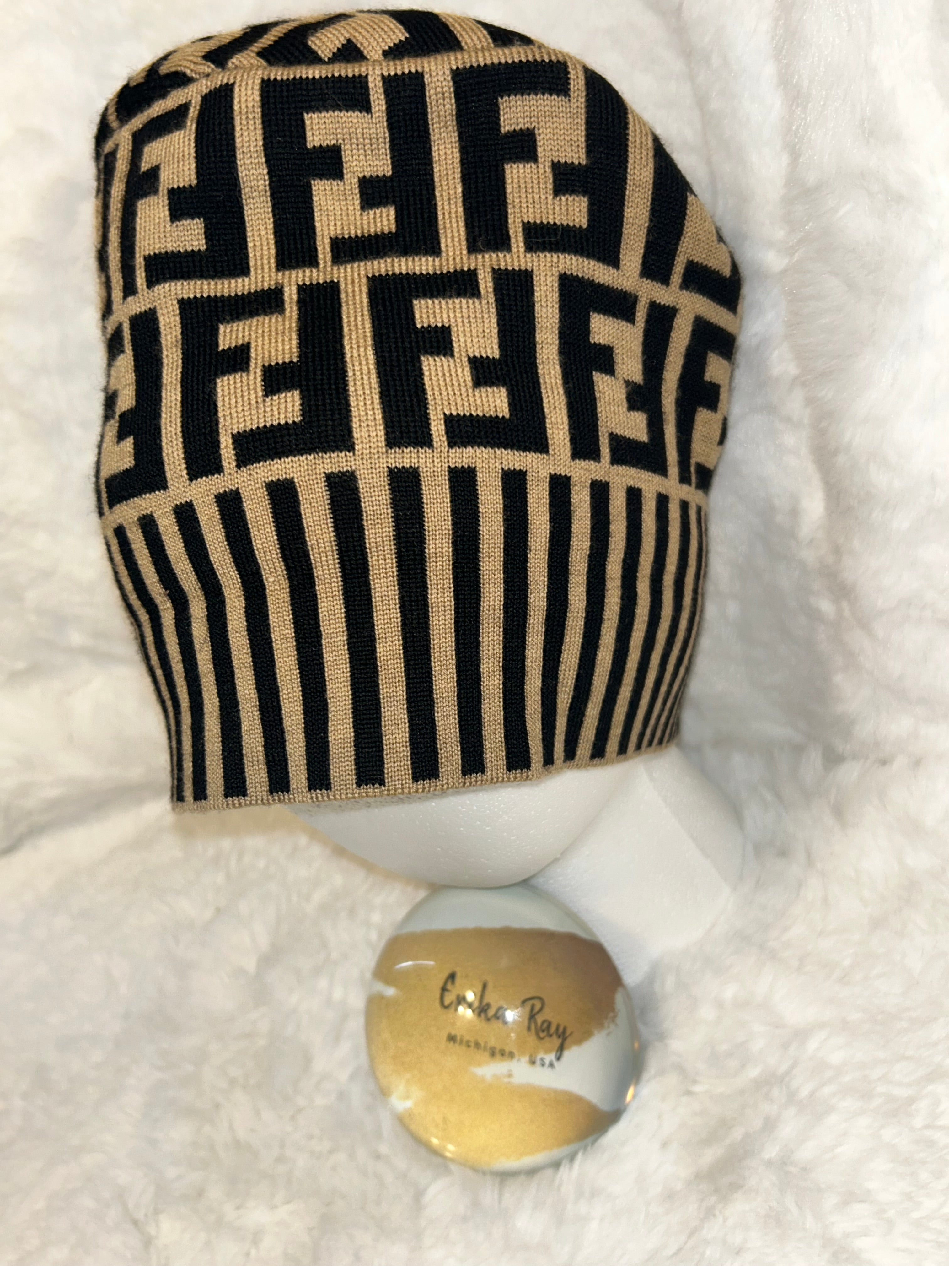 Fendi Zucca Beanie Hat