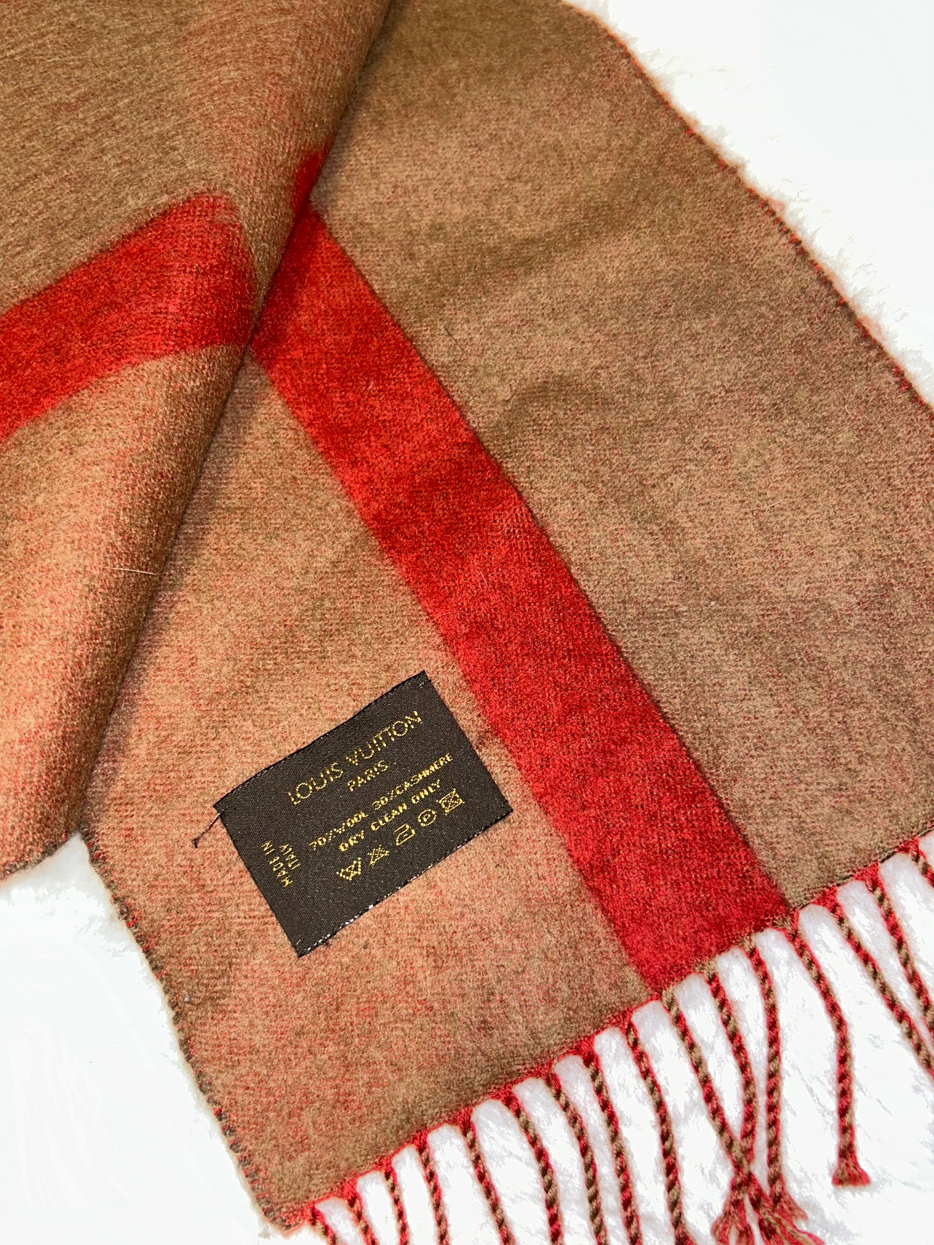 LV Striped Tricolor Scarf