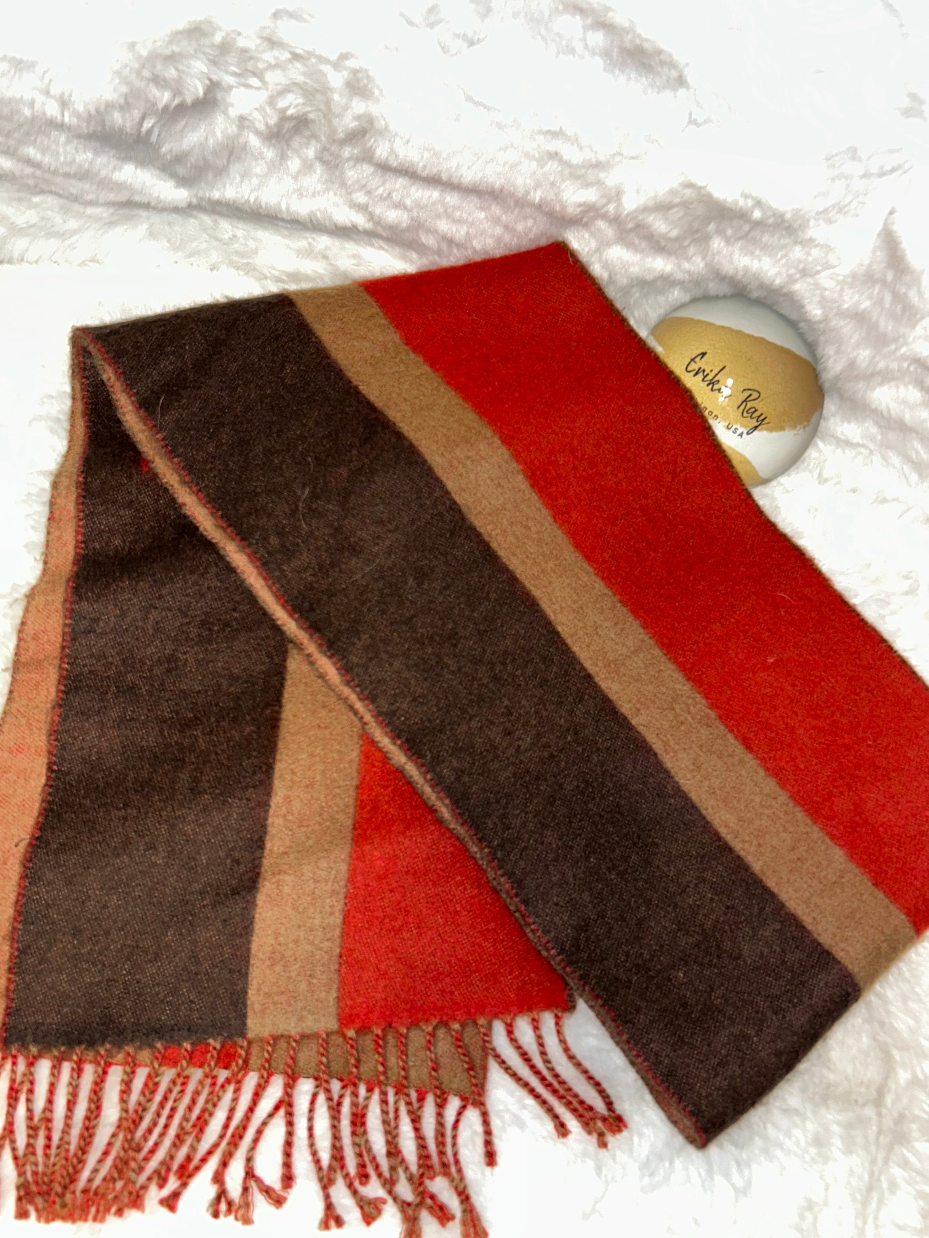 LV Striped Tricolor Scarf