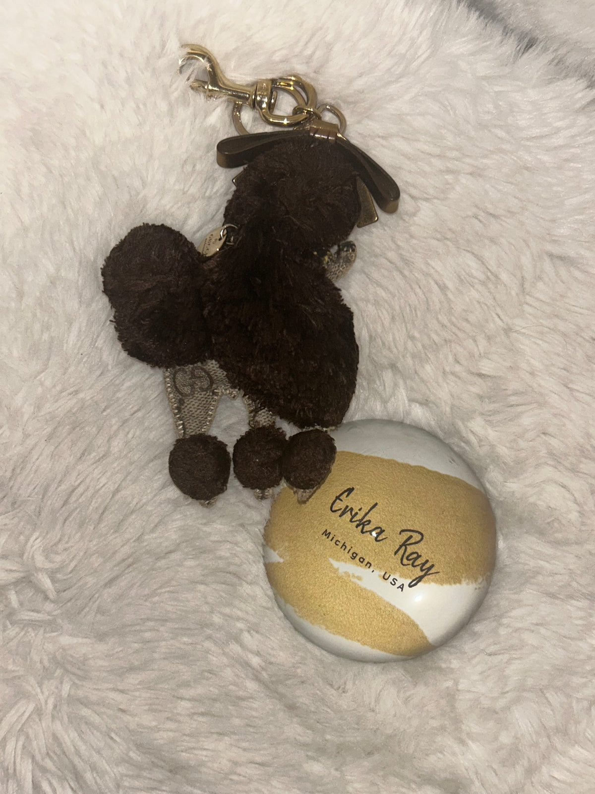 Gucci French Poodle Keychain/Bag Charm