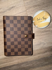 LV Damier Ebene Medium Agenda Ring Cover