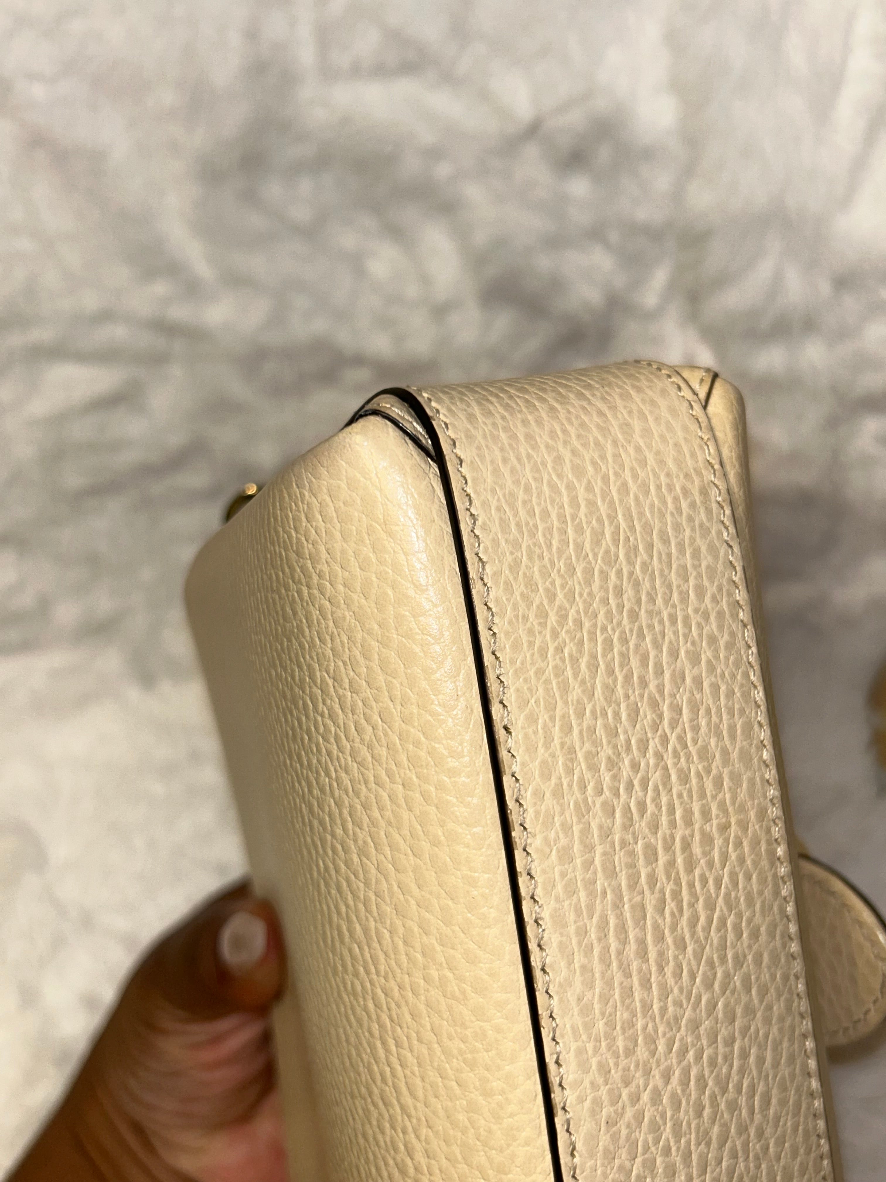Gucci Cream Interlocking Bag