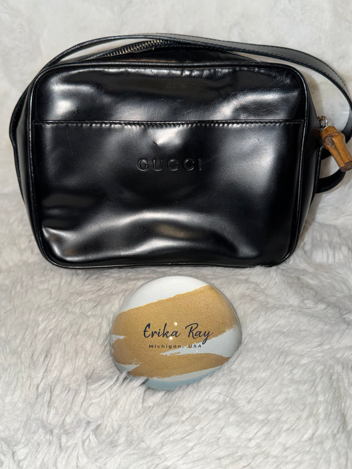 Gucci Vintage Leather Bamboo Bag