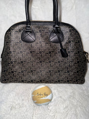 Celine Logo Coated Canvas Tote