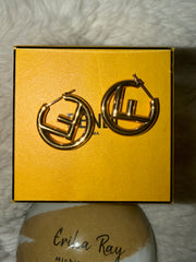 Fendi F Is For Fendi Hoop Earrings