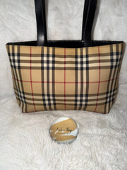 Burberry Nova Check PVC Tote Bag