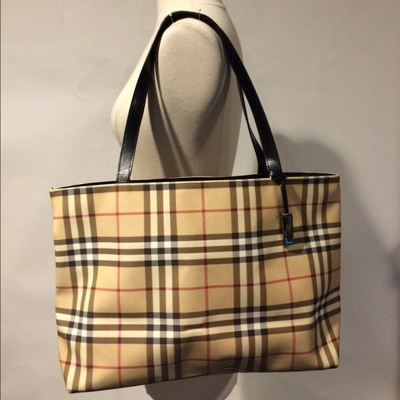 Burberry Nova Check PVC Tote Bag