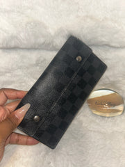 LV Graphite Accordian Wallet