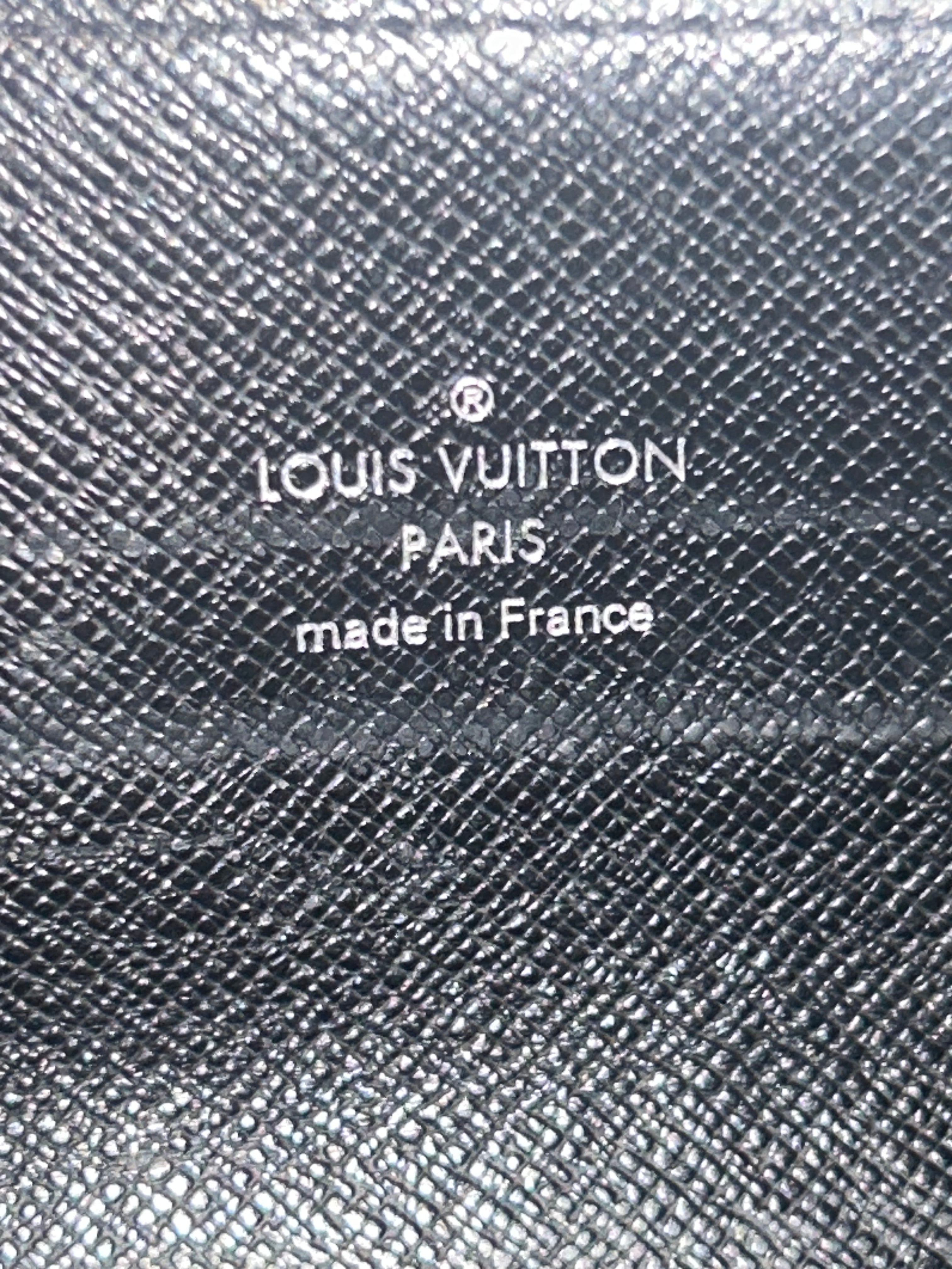 LV Graphite Accordian Wallet