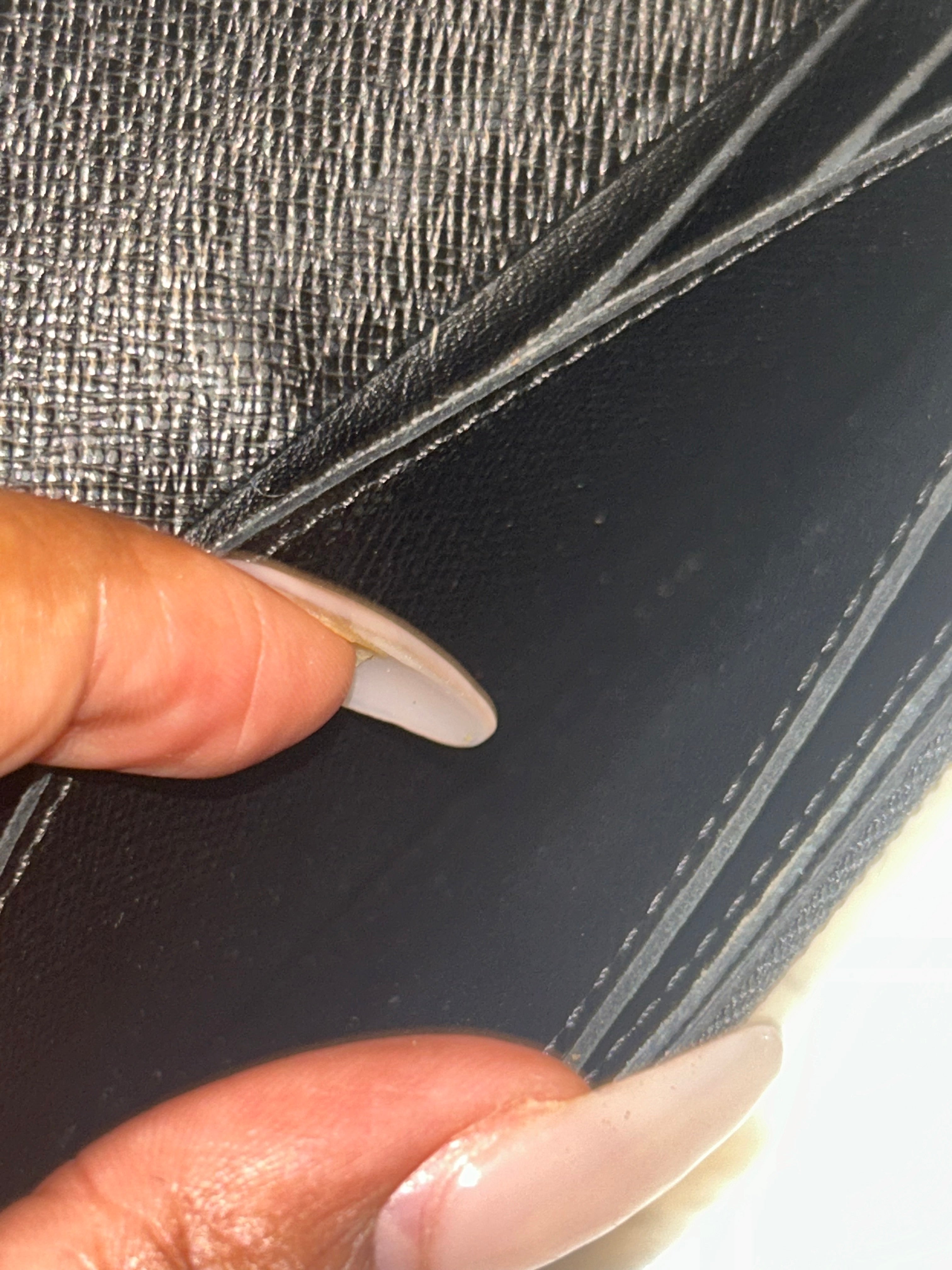LV Graphite Accordian Wallet