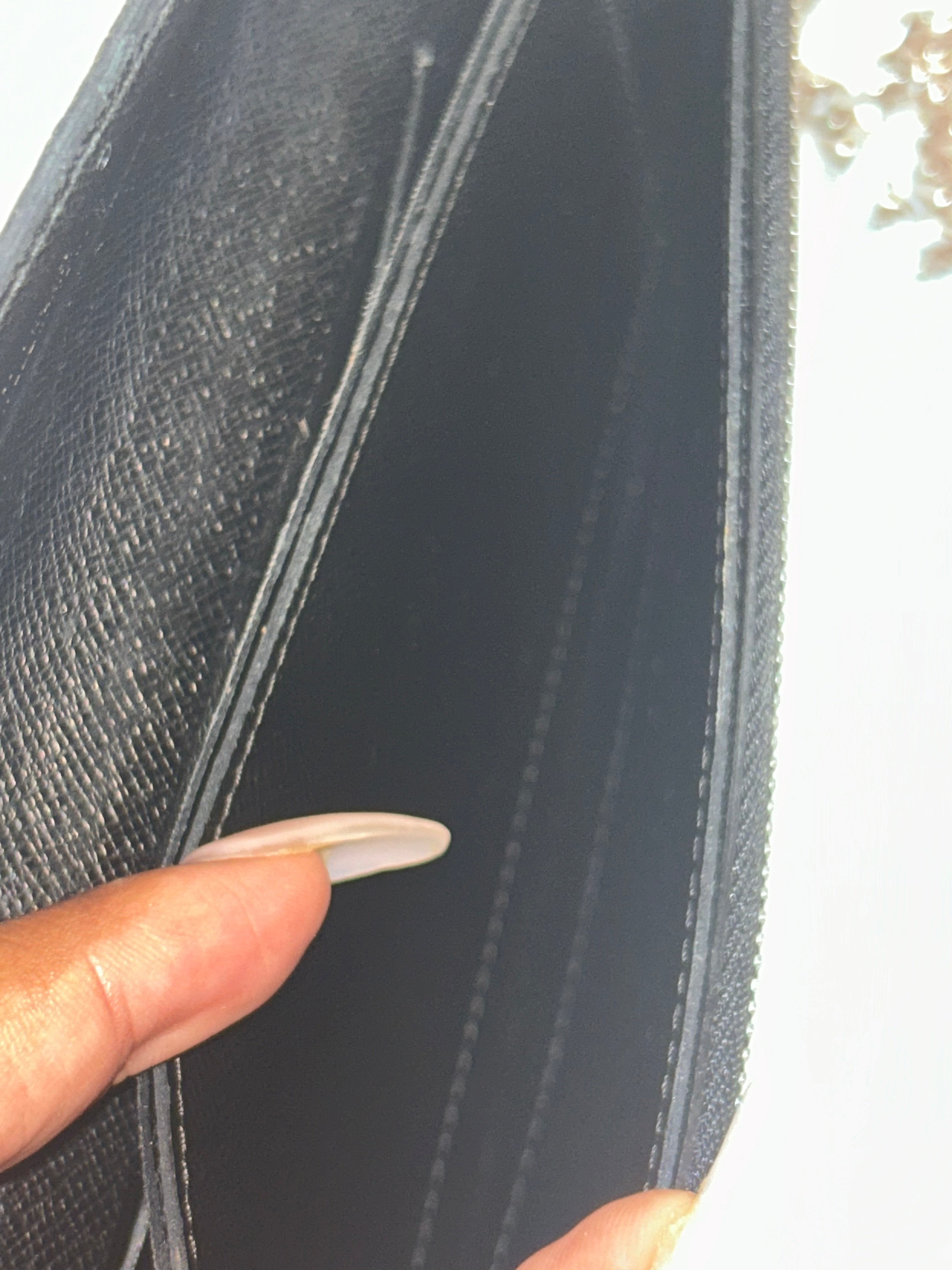 LV Graphite Accordian Wallet