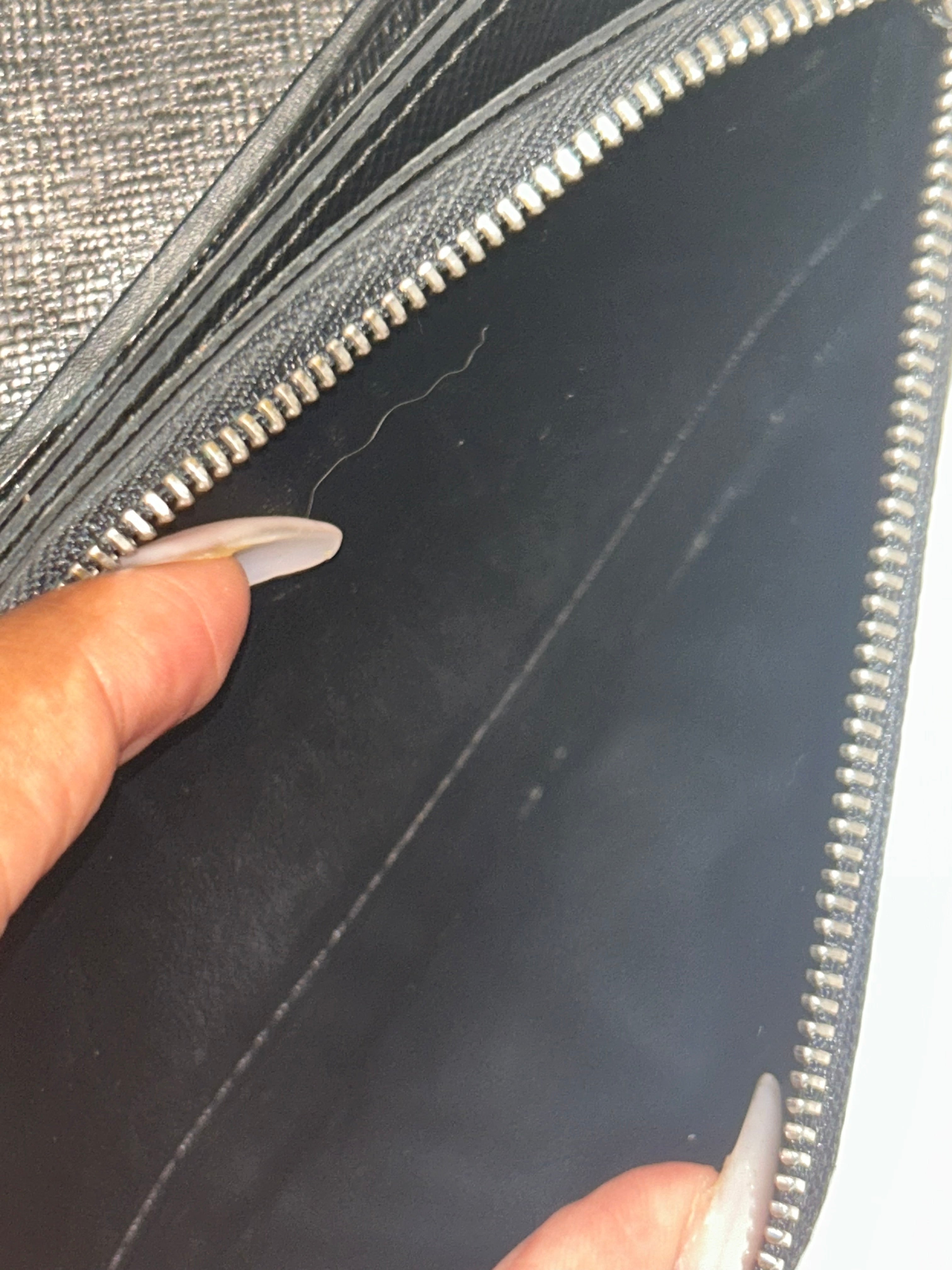 LV Graphite Accordian Wallet