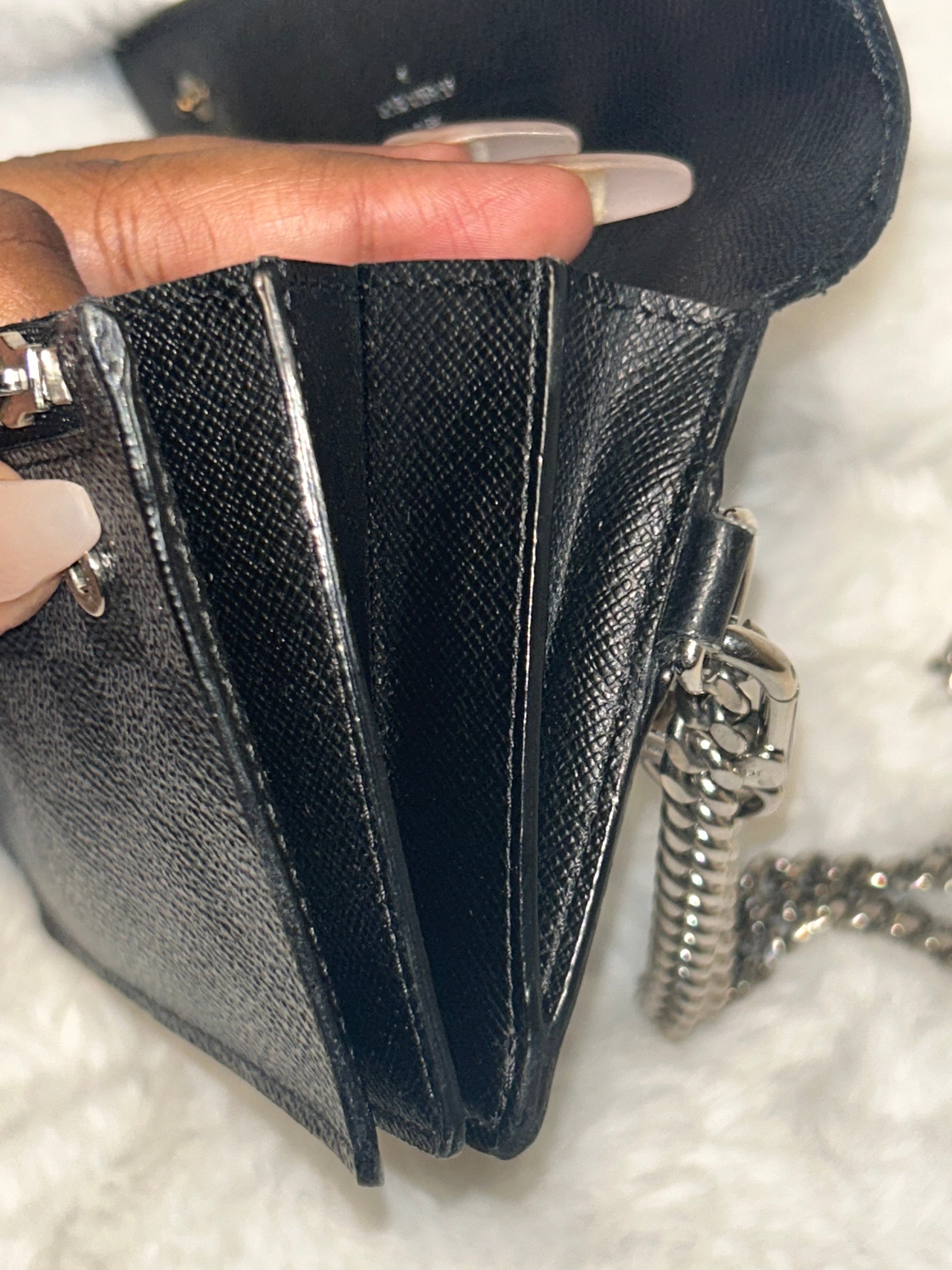 LV Graphite Accordian Wallet
