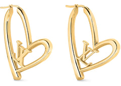 LV Fall in Love Heart Hoop Earrings
