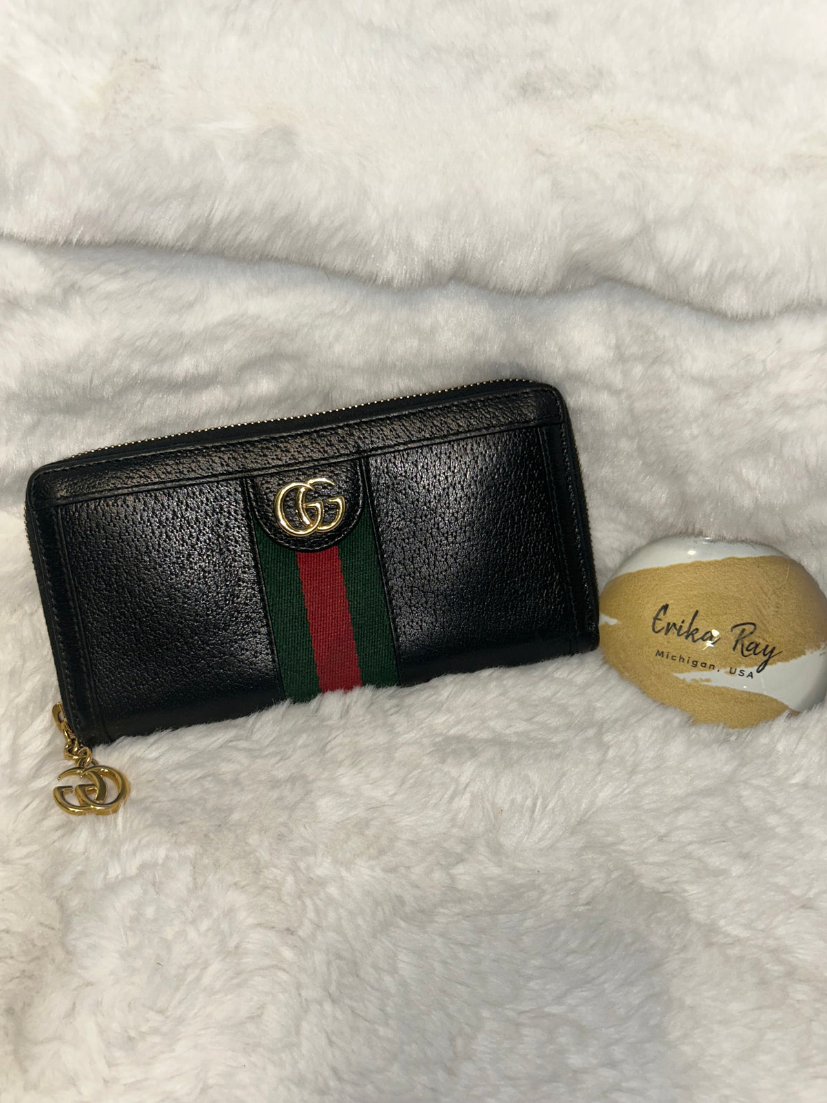 Gucci Black Zippy Long Wallet