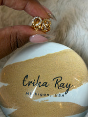 Dior Gold Clip On Earrings