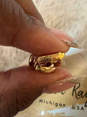 Dior Gold Clip On Earrings