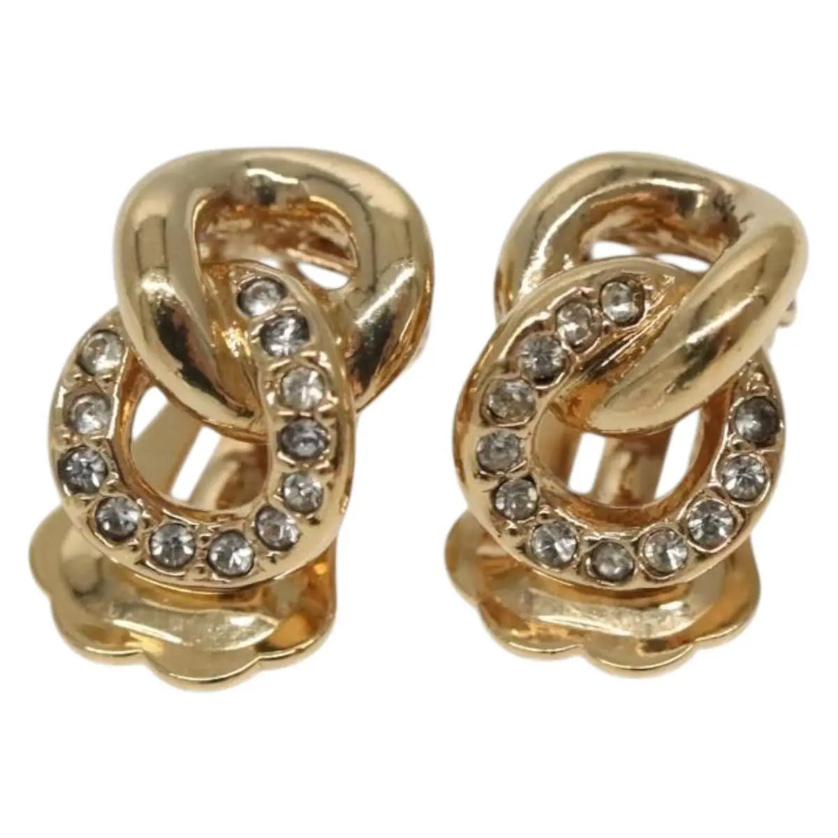 Dior Gold Clip On Earrings