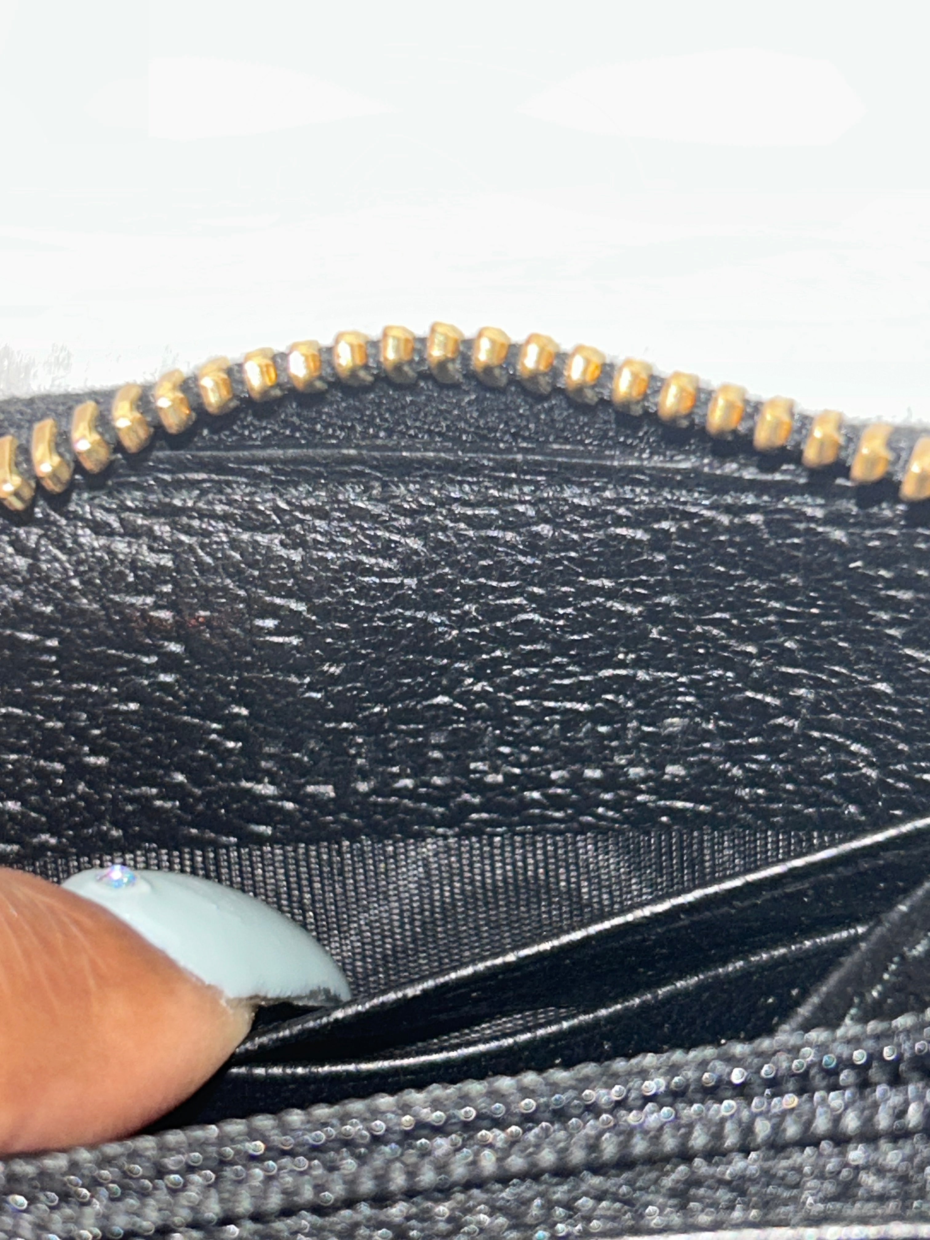 Gucci Black Zippy Long Wallet