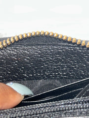 Gucci Black Zippy Long Wallet