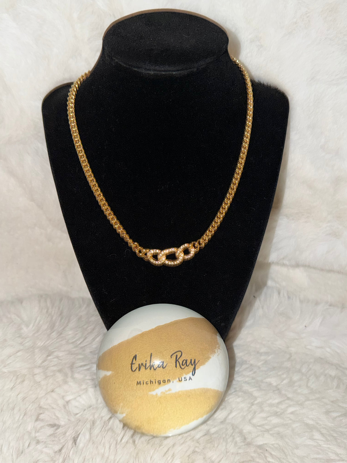 Dior Gold Chain Link Necklace