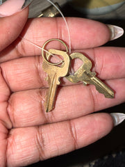 LV Gold Lock & Key Set- TWO KEYS