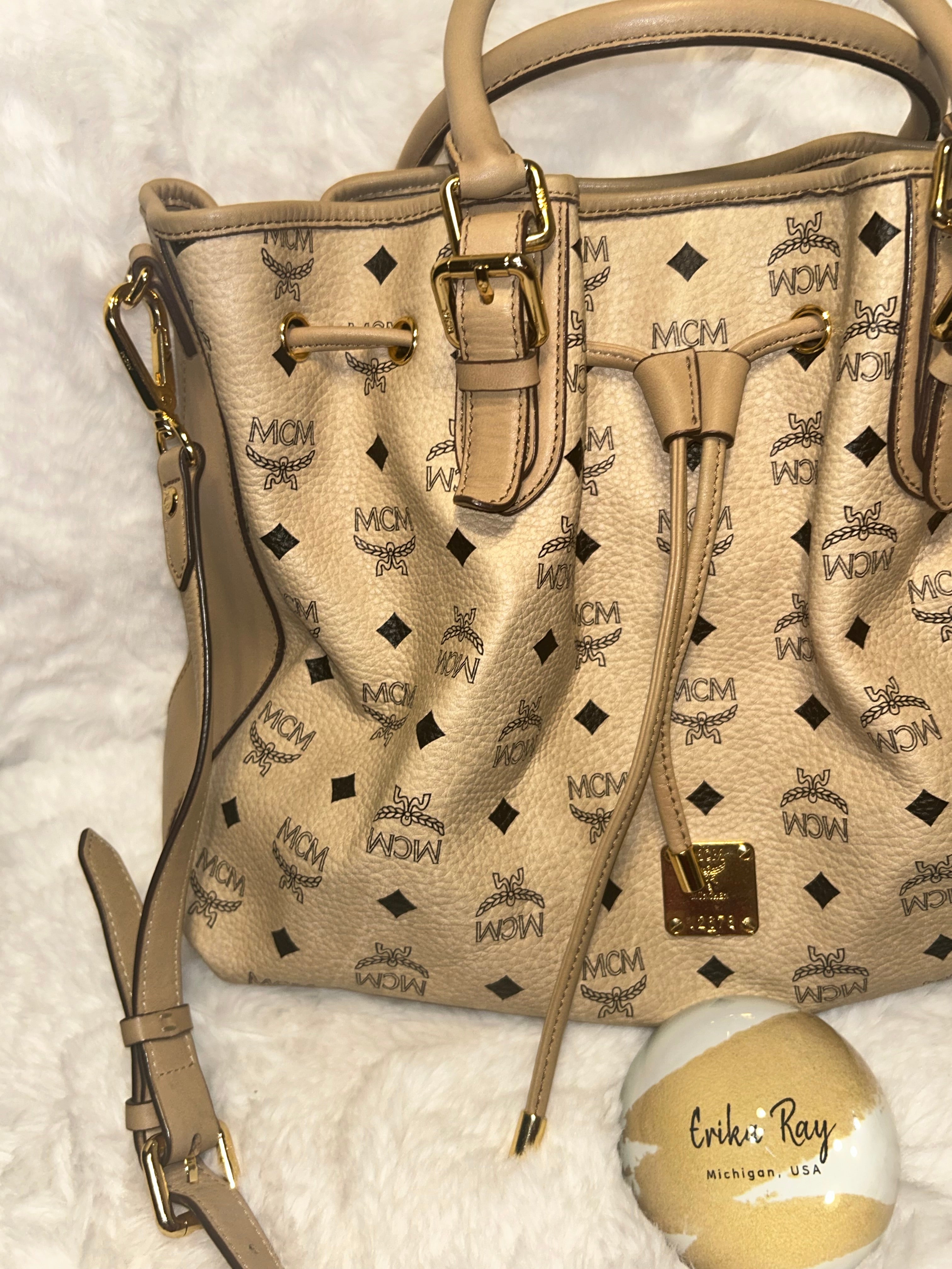 MCM Visetos Canvas Tote