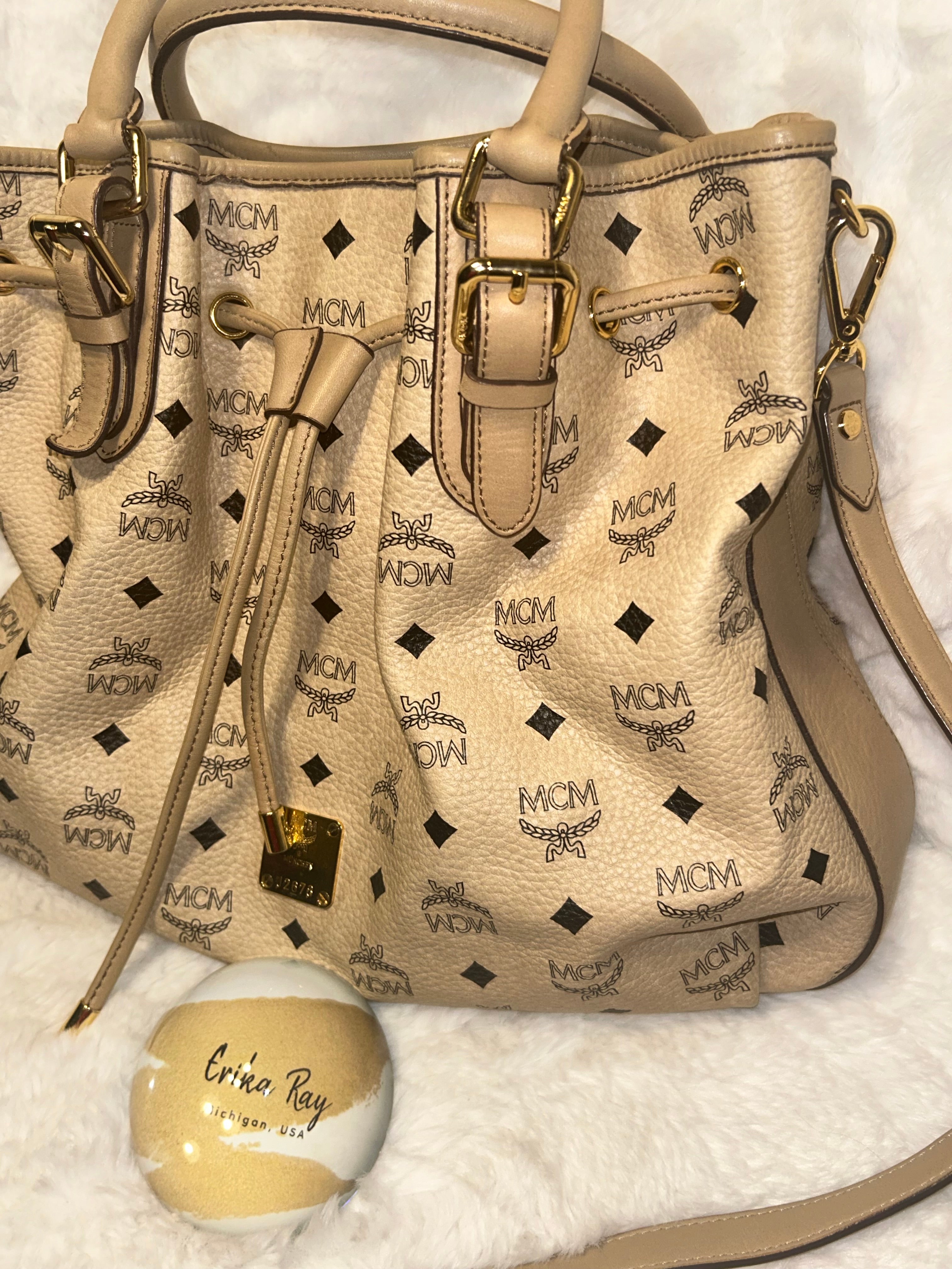 MCM Visetos Canvas Tote