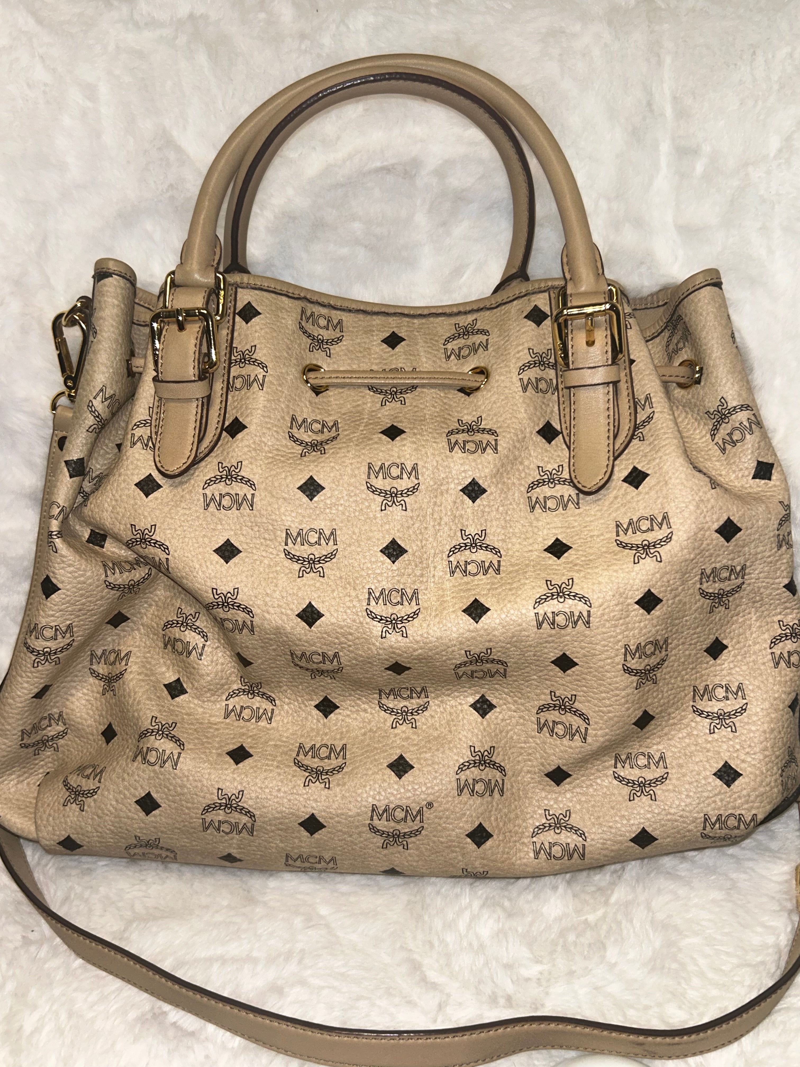 MCM Visetos Canvas Tote