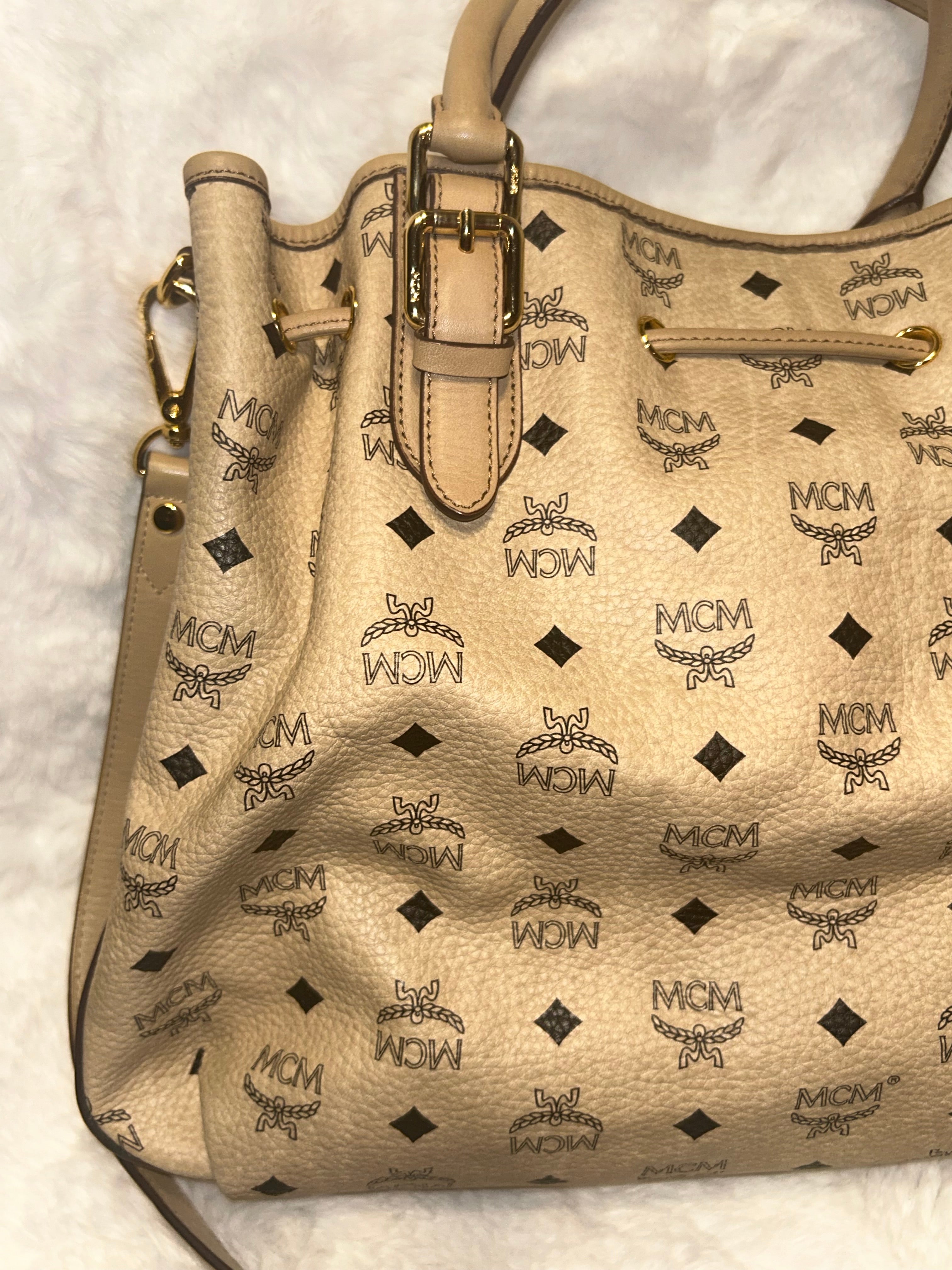 MCM Visetos Canvas Tote